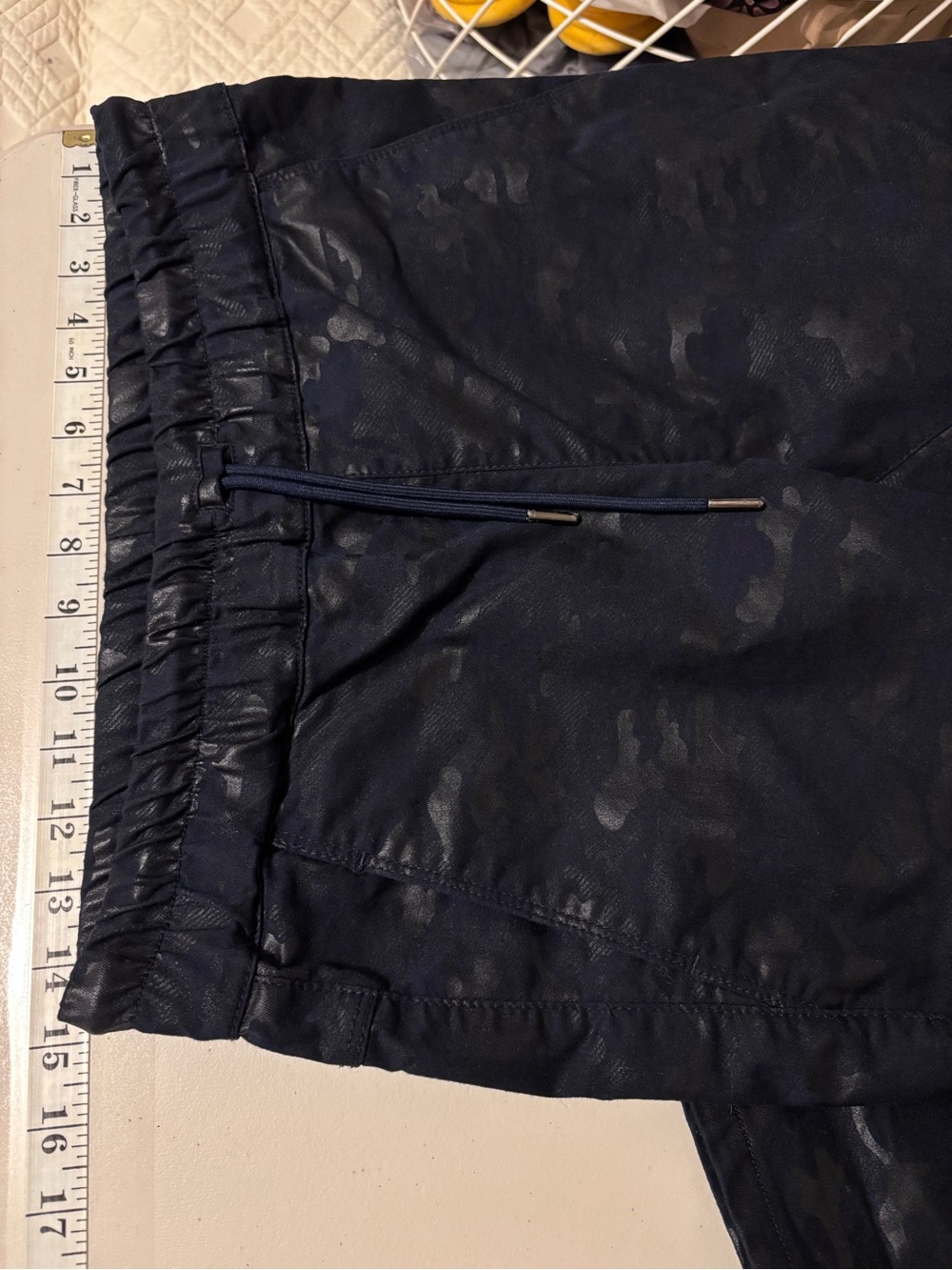 Bevy Flog Womens Navy Blue Camo Pants Size 29 Athleisure Gorpcore Pull On Slim - Picture 6 of 11